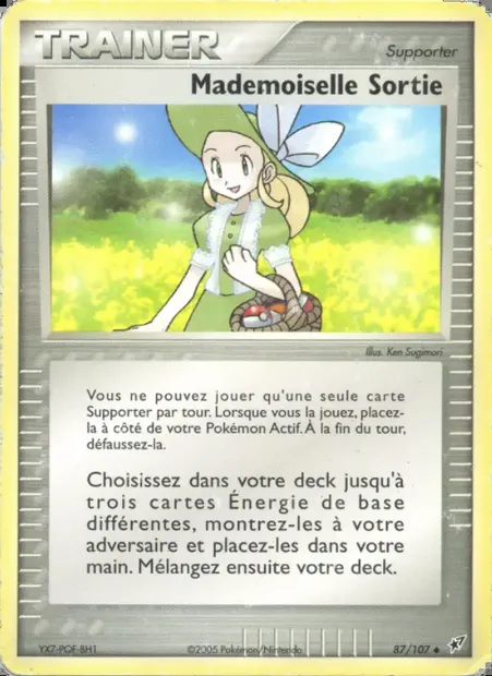 Mademoiselle Sortie, carte Pokémon DX 87 — extension EX Deoxys