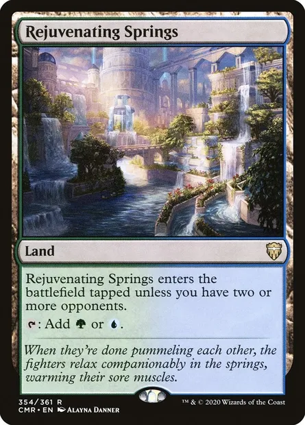 Rejuvenating Springs, Magic card CMR 354 — Commander Legends set