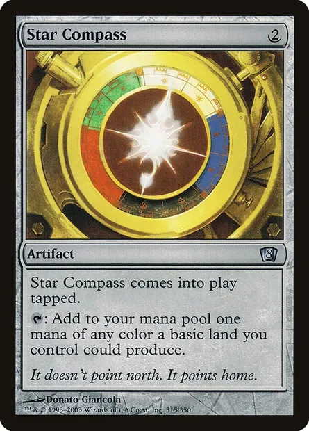 Star Compass, Magic card 8ED 315★ — Eighth Edition set