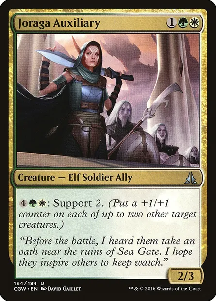 Joraga Auxiliary, Magic card OGW 154 — Oath of the Gatewatch set