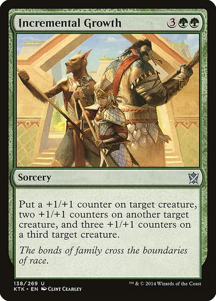 Incremental Growth, Magic card KTK 138 — Khans of Tarkir set
