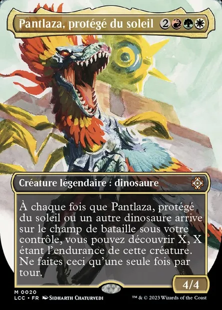 Pantlaza, protégé du soleil, carte Magic LCC 20 — extension The Lost Caverns of Ixalan Commander