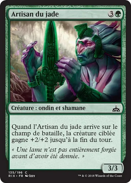 Artisan du jade, carte Magic RIX 135 — extension Les combattants d'Ixalan