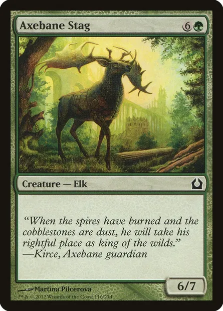 Axebane Stag, Magic card RTR 116 — Return to Ravnica set