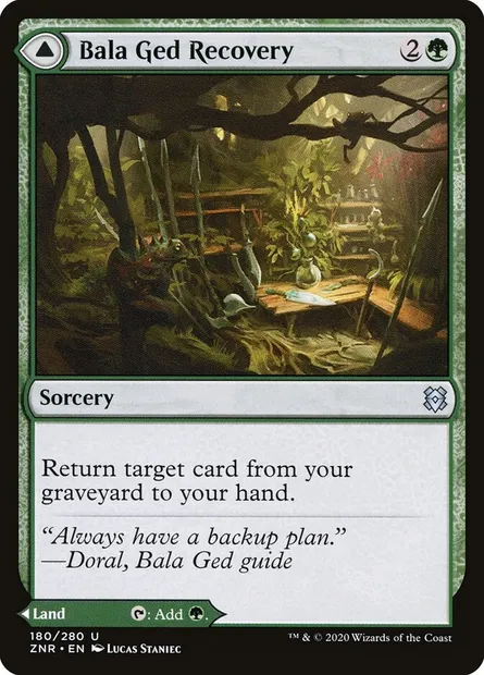 Bala Ged Recovery // Bala Ged Sanctuary, Magic card ZNR 180 — Zendikar Rising set
