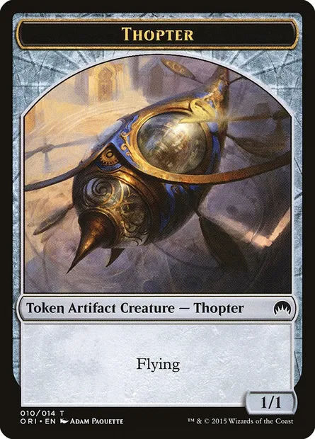 Thopter, carte Magic TORI 10 — extension Magic Origins Tokens