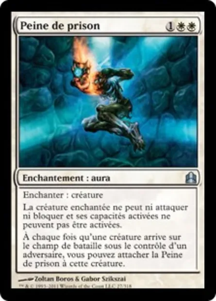 Peine de prison, carte Magic CMD 27 — extension Commander 2011