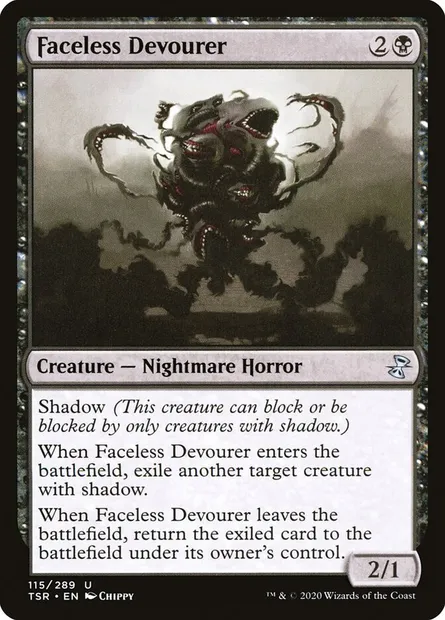 Faceless Devourer, Magic card TSR 115 — Time Spiral Remastered set