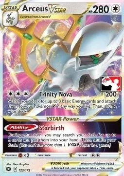 Arceus VSTAR, Pokémon card PPS 123-3 — Play! Pokémon Prize Pack Series set
