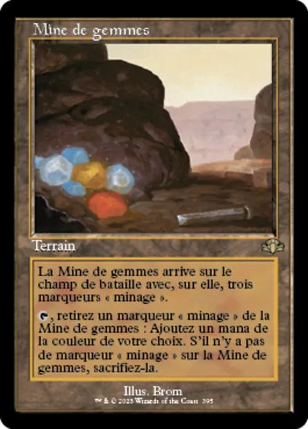 Mine de gemmes, carte Magic DMR 395 — extension Dominaria Remastered
