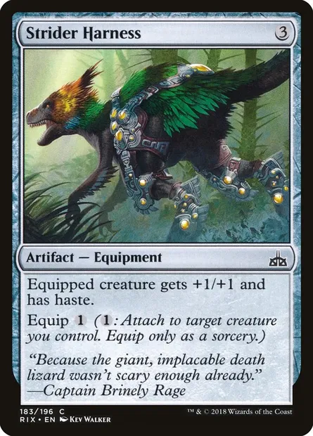 Strider Harness, Magic card RIX 183 — Rivals of Ixalan set