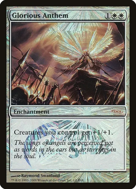 Glorious Anthem, Magic card PJSE 1E08 — Junior Series Europe set