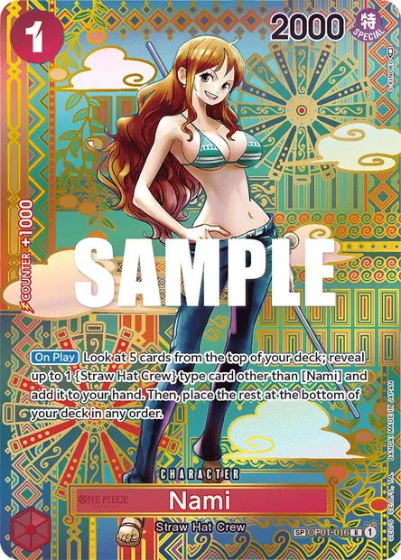 Nami, carte One Piece OP01-016 — extension ROMANCE DAWN