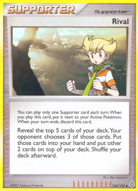 Rival, Pokémon card SW 124 — Secret Wonders set