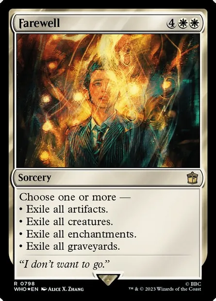 Farewell, Magic card WHO 798 — Doctor Who set