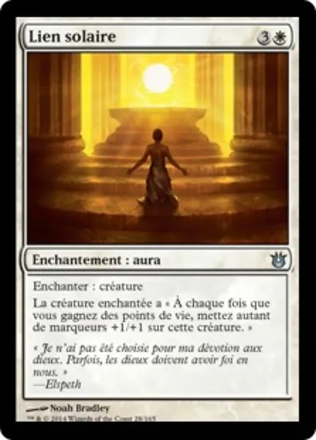 Lien solaire, carte Magic BNG 28 — extension Créations divines