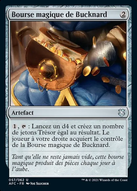 Bourse magique de Bucknard, carte Magic AFC 57 — extension Forgotten Realms Commander