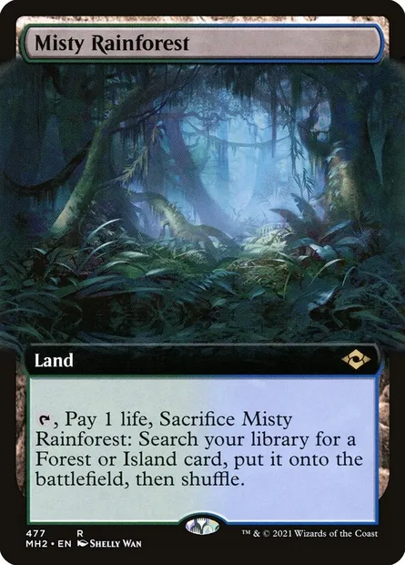 Misty Rainforest, Magic card MH2 477 — Modern Horizons 2 set