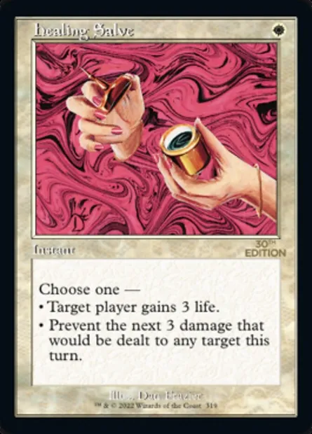Healing Salve, Magic card 30A 319 — 30th Anniversary Edition set
