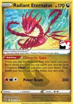 Radiant Eternatus, Pokémon card PPS 105-2 — Play! Pokémon Prize Pack Series set