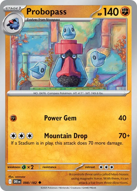 Probopass, Pokémon card DRI 098 — Destined Rivals set