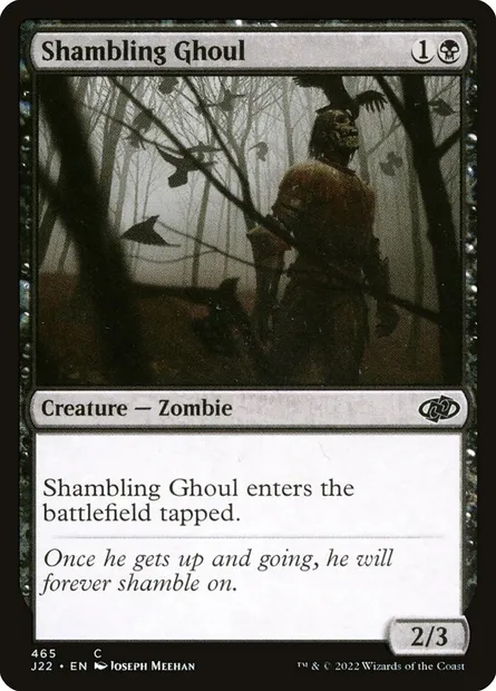 Shambling Ghoul, Magic card J22 465 — Jumpstart 2022 set