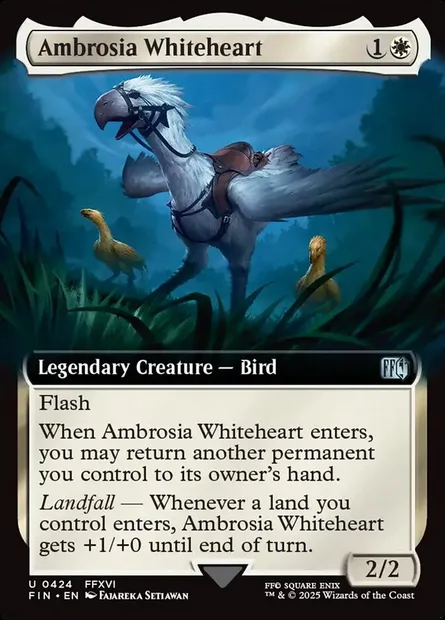 Ambrosia Whiteheart, Magic card FIN 424 — Final Fantasy set
