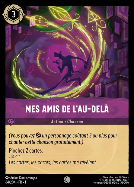 Mes amis de l'au-delà, carte Disney Lorcana CH1-064 — extension Premier Chapitre