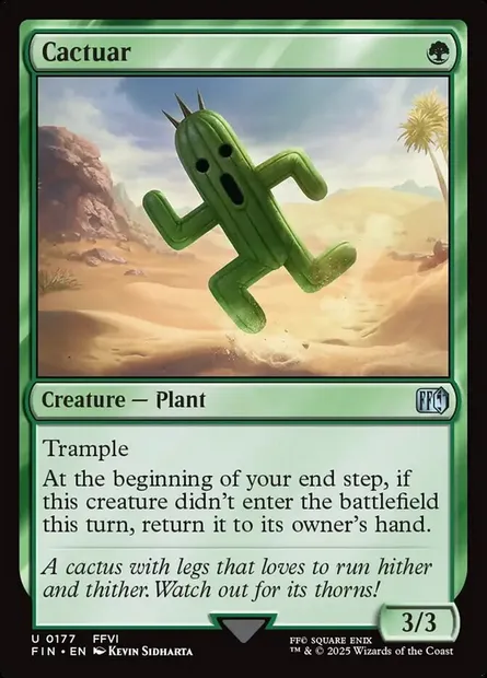 Cactuar, Magic card FIN 177 — Final Fantasy set