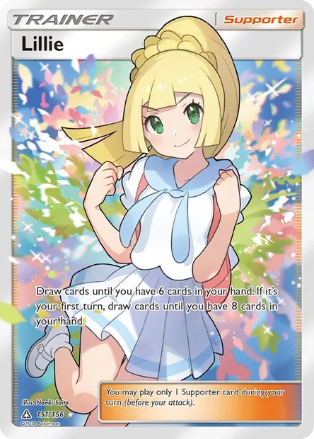 Lillie, Pokémon card UPR 151 — Ultra Prism set