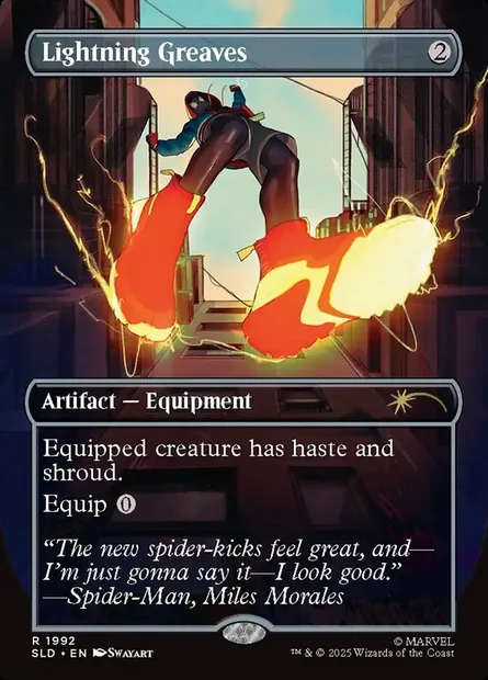 Lightning Greaves, Magic card SLD 1992 — Secret Lair Drop set