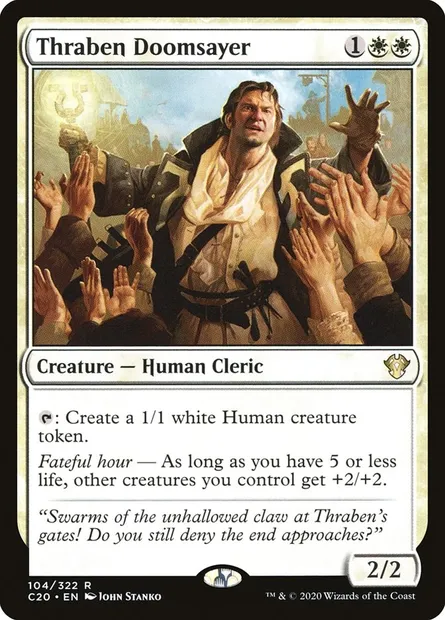 Thraben Doomsayer, Magic card C20 104 — Commander 2020 set