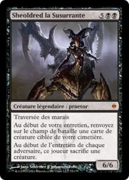 Sheoldred la Susurrante, carte Magic NPH 73 — extension La Nouvelle Phyrexia