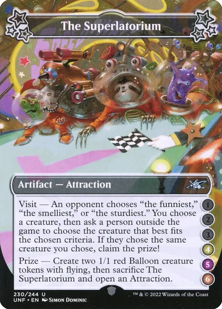 The Superlatorium, Magic card UNF 230f — Unfinity set