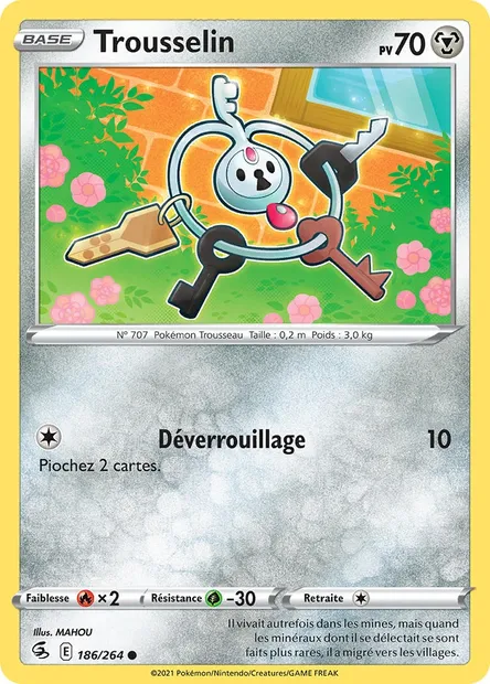 Trousselin, carte Pokémon FST 186 — extension Poing de Fusion