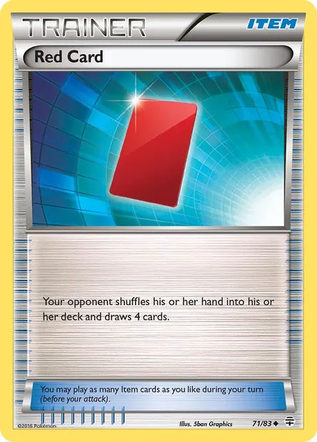 Red Card, Pokémon card GEN 71 — Generations set