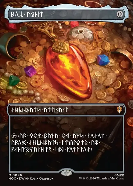 Mox Amber, Magic card HOC 96 — The Hobbit Eternal set