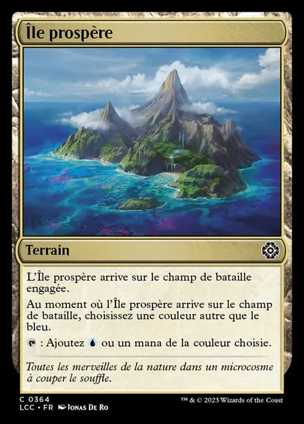 Île prospère, carte Magic LCC 364 — extension The Lost Caverns of Ixalan Commander