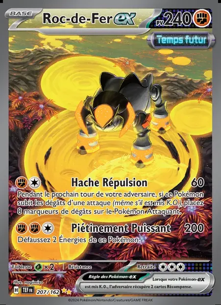 Roc-de-Fer-ex, carte Pokémon TEF 207 — extension Forces Temporelles