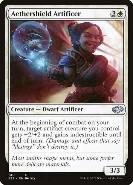 Aethershield Artificer, Magic card J22 140 — Jumpstart 2022 set