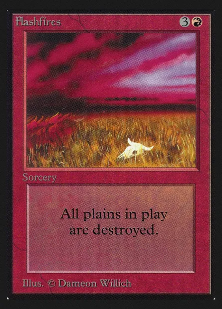 Feu de brousse, carte Magic CEI 152 — extension Intl. Collectors' Edition