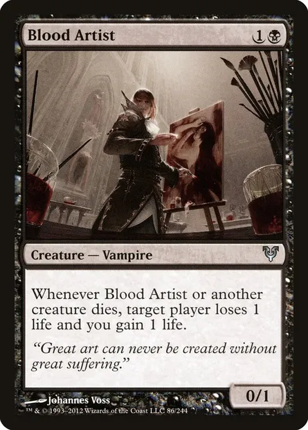 Blood Artist, Magic card AVR 86 — Avacyn Restored set