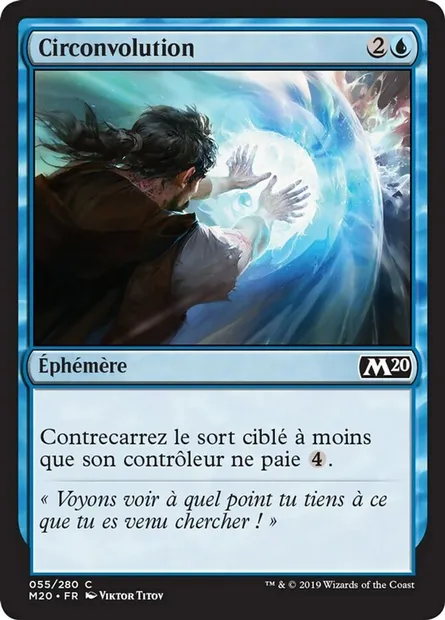 Circonvolution, carte Magic M20 55 — extension Core Set 2020