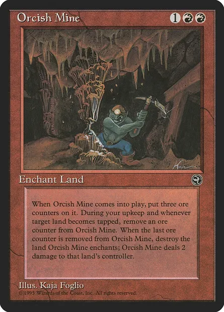Orcish Mine, Magic card HML 78 — Homelands set