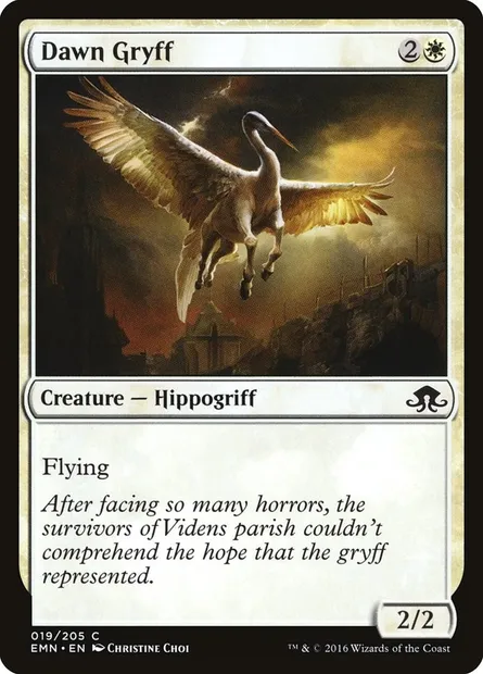 Dawn Gryff, Magic card EMN 19 — Eldritch Moon set