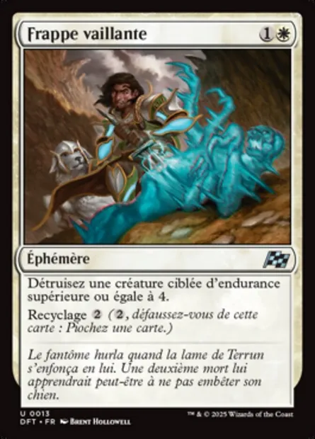 Frappe vaillante, carte Magic DFT 13 — extension Aetherdrift