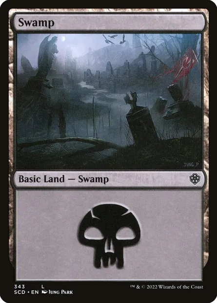 Marais, carte Magic SCD 343 — extension Starter Commander Decks