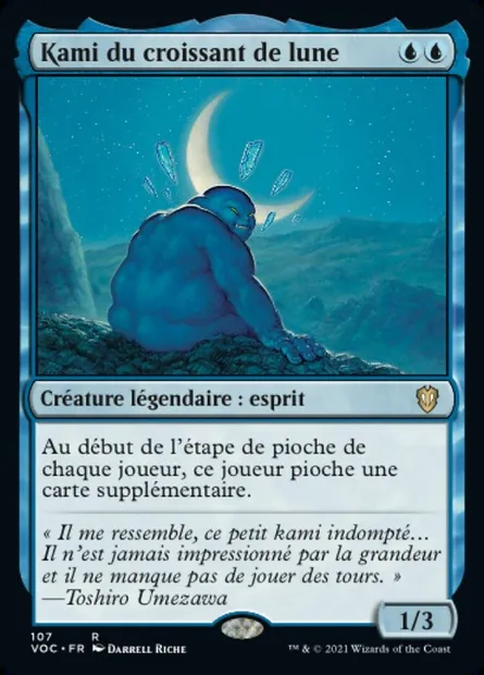 Kami du croissant de lune, carte Magic VOC 107 — extension Crimson Vow Commander