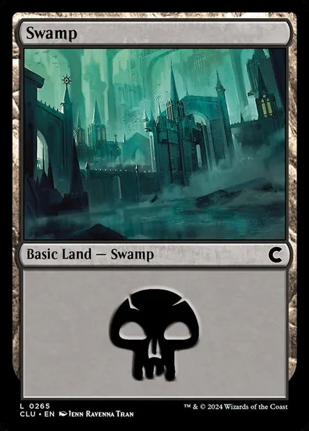 Swamp, Magic card CLU 265 — Ravnica: Clue Edition set