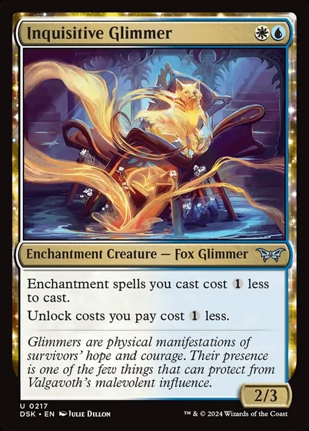 Inquisitive Glimmer, Magic card DSK 217 — Duskmourn: House of Horror set